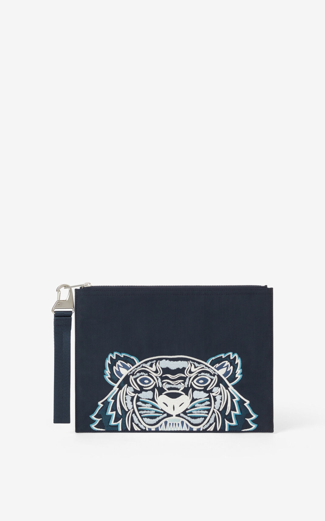 Clutch Kenzo Large Lona Kampus Tiger Hombre Azules ITA964718